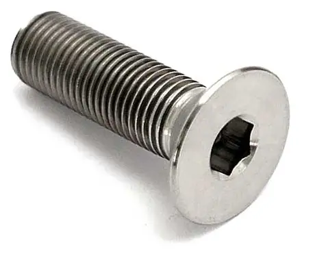 Solid Titanium BMX Crank Spindle Tornillo - Imagen 2